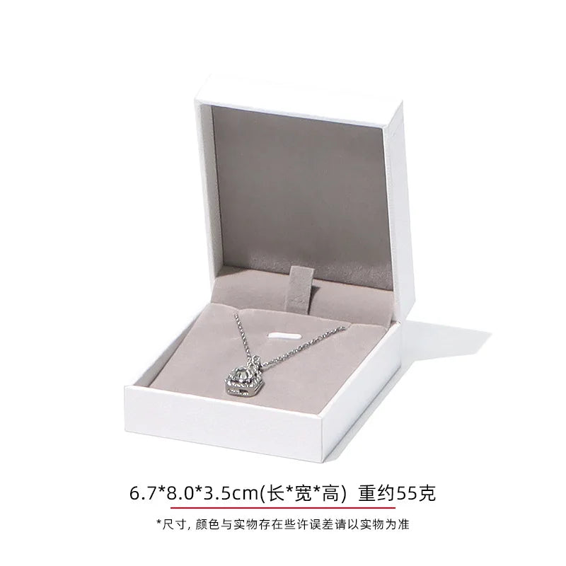 Jewelry Gift Boxes Velvet Lined for Ring Necklace Bracelet Luxury Packaging Wholesale Bulk 4 Colors Padded Boutique Box