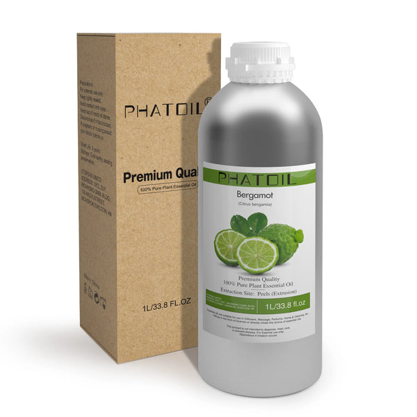PHATOIL 1000ml Pure Essential Oil For Skin Care Spearmint Bergamot Lavender Eucalyptus Lemongrass Aromatherapy Essential Oils