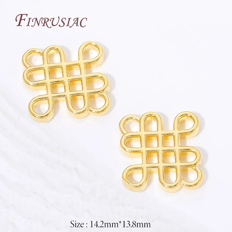 Connectors For Jewerly 18K Gold Plated Brass Connectors For Bracelets Accessories DIY Jewelry Making Supplies,Earrings Findings