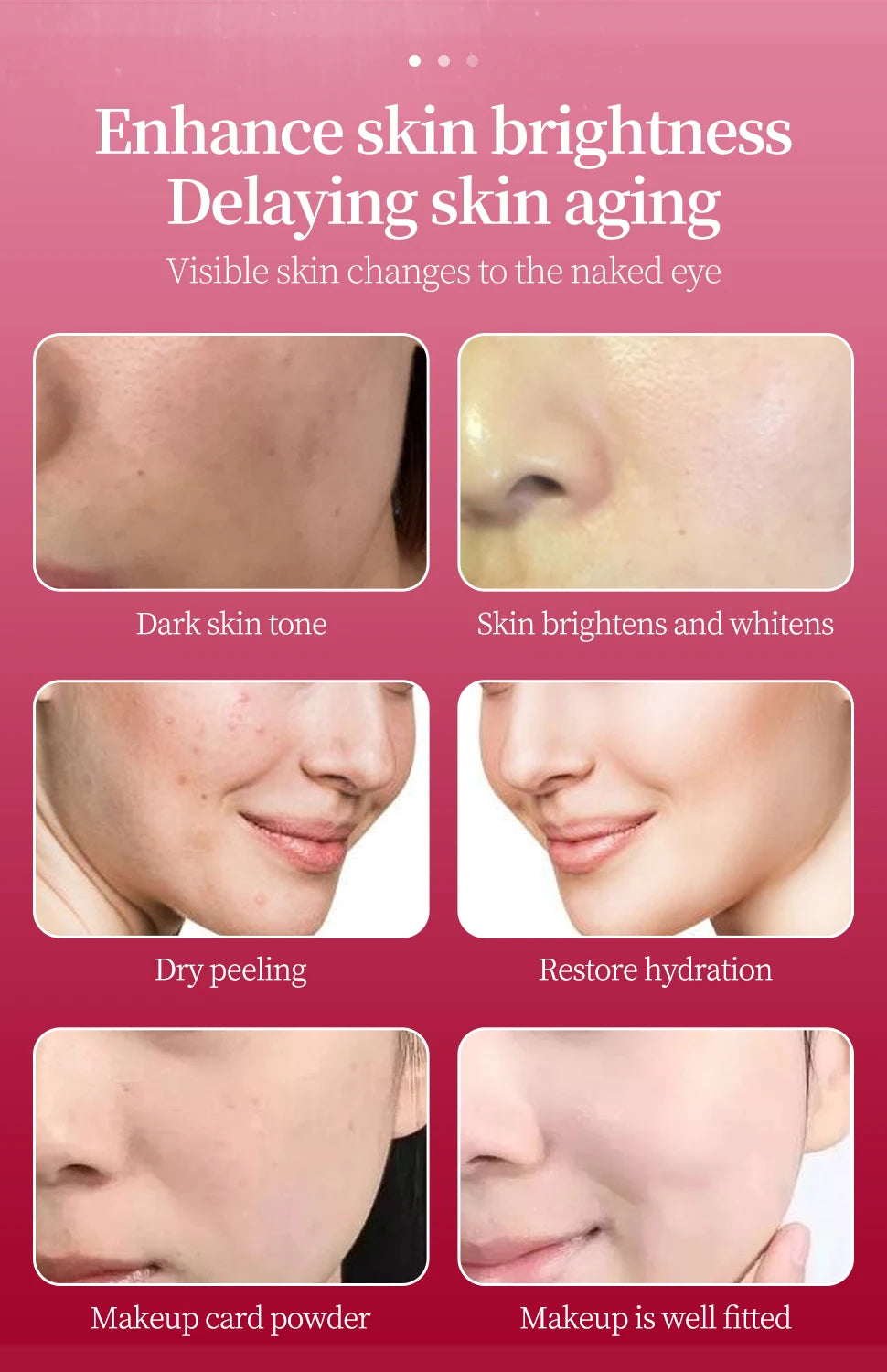Facial Stem Cells Serum Salmon+VC+Peptide +Nicotinamide Oxygen Spray Dermapen 4 Different Booster Ampule Kit  Jet Care Peeling