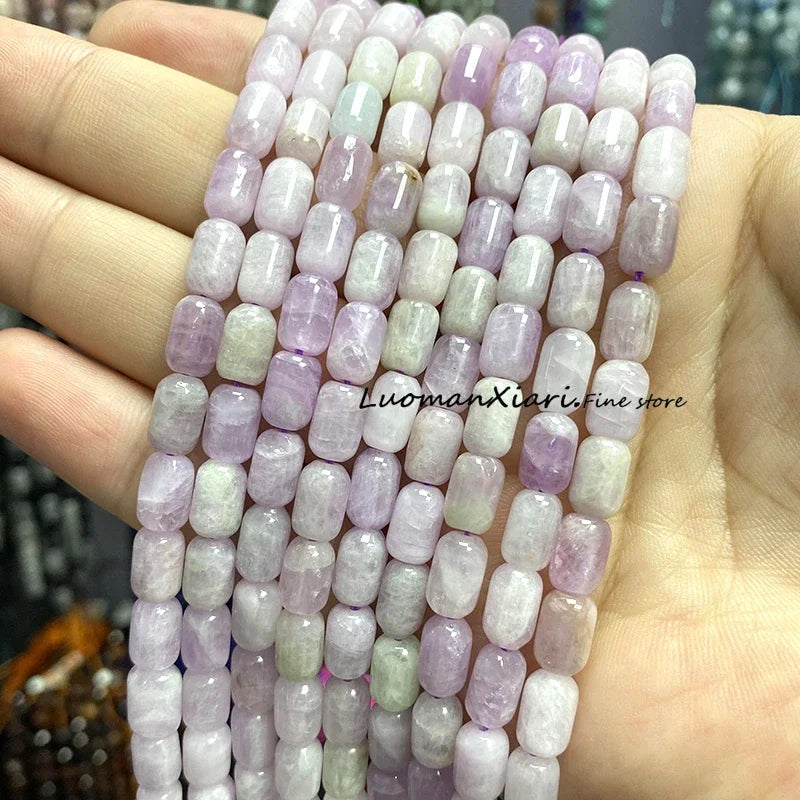 6x9MM Cylinder AA Smoky Quartz Natural Stone Loose Spacer Beads for Jewelry Making DIY Earrings Bracelets Charms Accessories