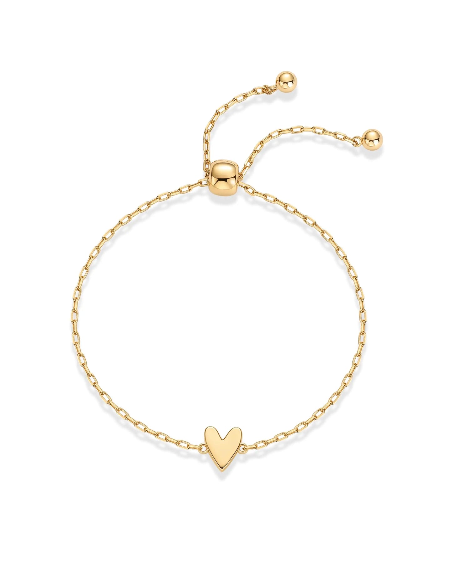 Couple Heart Pendant Single Stone Bracelet Set | Adjustable Valentine's Day Love Friendship Double Hand Chain Combination Set