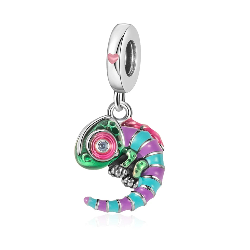 2025 New Silver Plated Elephant, Wombat, Kitten, Bear Dangle Charm Fit Pan Bracelet Bead DIY Women Cute Pet Serise Jewelry Gift