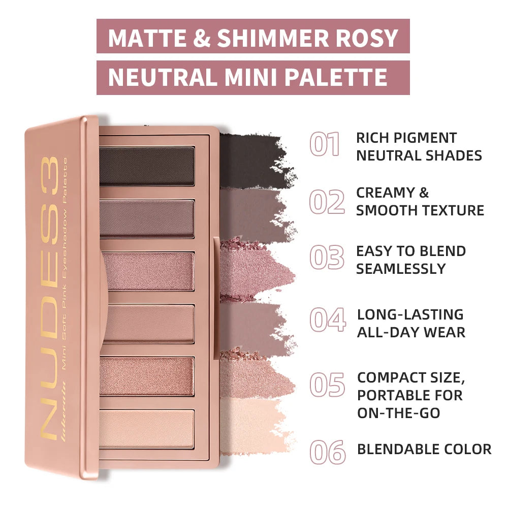 Makeup Fundamentals Set Blush Palette，Eyeshadow Palette, Lipstick, Eyebrow Pencil, Eyeshadow Brush Beauty Cosmetic for Daily Use