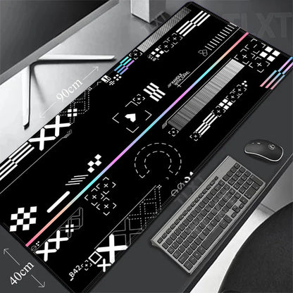 White Mouse Pads Printstream Gaming Mousepads Large Mousepad Gamer Rubber Mat Deskpad Company Long Desk Mats XXL For Csgo