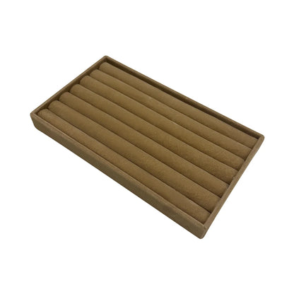 1PC, Flocking Jewelry Box Jewelry Tray, Color: Brown