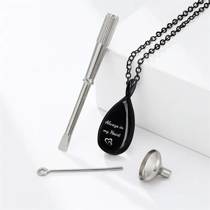 Personalized Photo Heart Urn Necklace for Ashes Cremation Urns Custom Picture Engraved Necklace Keepsake Text Memorial Jewelry