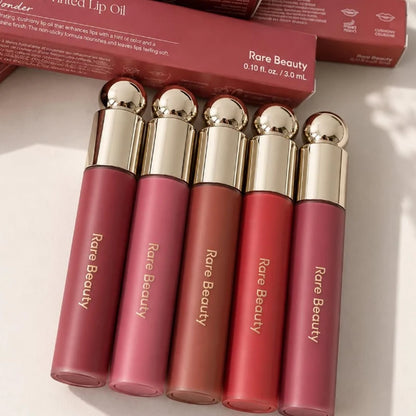 New Rare Beauty 4 Color Butter Lip Balm Lasting Moisturize Plumping Lip Gloss Makeup Cosmetic Easygoing Loved Uplifting Friendly