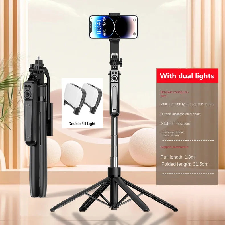 COOL DIER New Tripod for Smartphone Camera,Tripods Stand with Bluetooth Shutter,Wireless Selfie Stick Brackets with Phone Holder