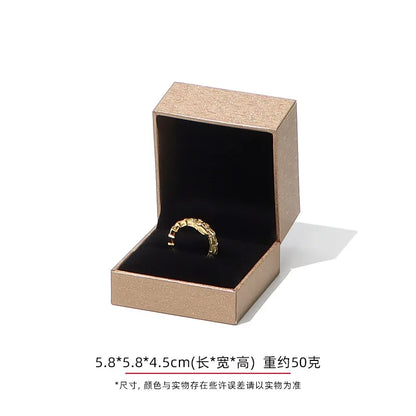 Jewelry Gift Boxes Velvet Lined for Ring Necklace Bracelet Luxury Packaging Wholesale Bulk 4 Colors Padded Boutique Box