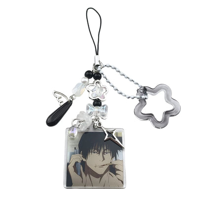 Anime Handmade Jujutsu Inspired Keychains Gojo Phone Bag Accessories Charm Party Gift For Boy and Girl Fans
