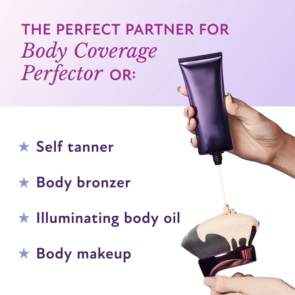 Beauty Blend & Blur Body Kabuki Brush Extra Large Vegan Bristles Self Tanner Brush Professional Blending Applicator Foundation