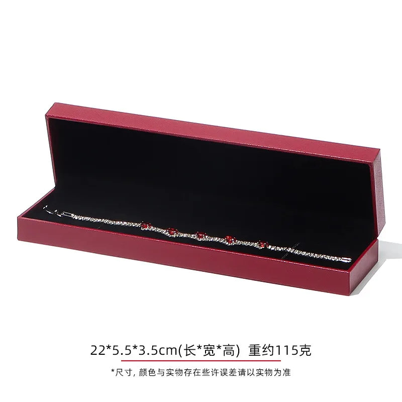 Jewelry Gift Boxes Velvet Lined for Ring Necklace Bracelet Luxury Packaging Wholesale Bulk 4 Colors Padded Boutique Box