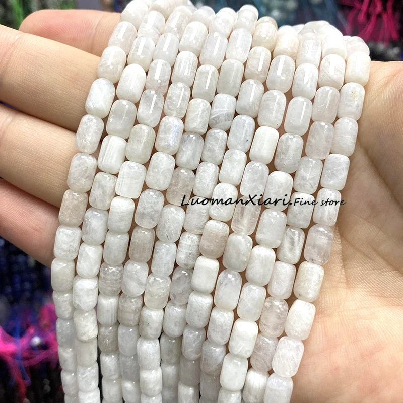 6x9MM Cylinder AA Smoky Quartz Natural Stone Loose Spacer Beads for Jewelry Making DIY Earrings Bracelets Charms Accessories