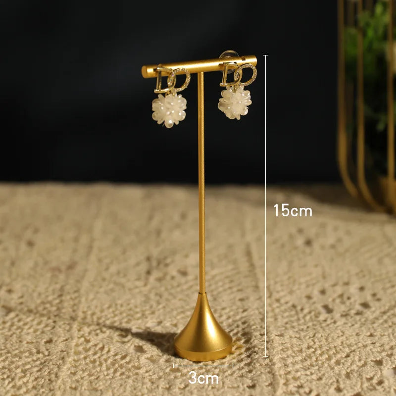 Retro Picture Frame Shape Jewelry Display Stand Earrings Necklace Organizer Rack Jewelry Counter Showcase Props
