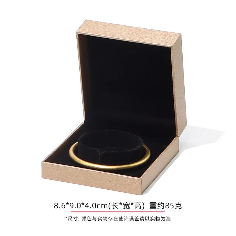 Jewelry Gift Boxes Velvet Lined for Ring Necklace Bracelet Luxury Packaging Wholesale Bulk 4 Colors Padded Boutique Box