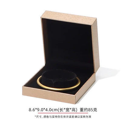 Jewelry Gift Boxes Velvet Lined for Ring Necklace Bracelet Luxury Packaging Wholesale Bulk 4 Colors Padded Boutique Box
