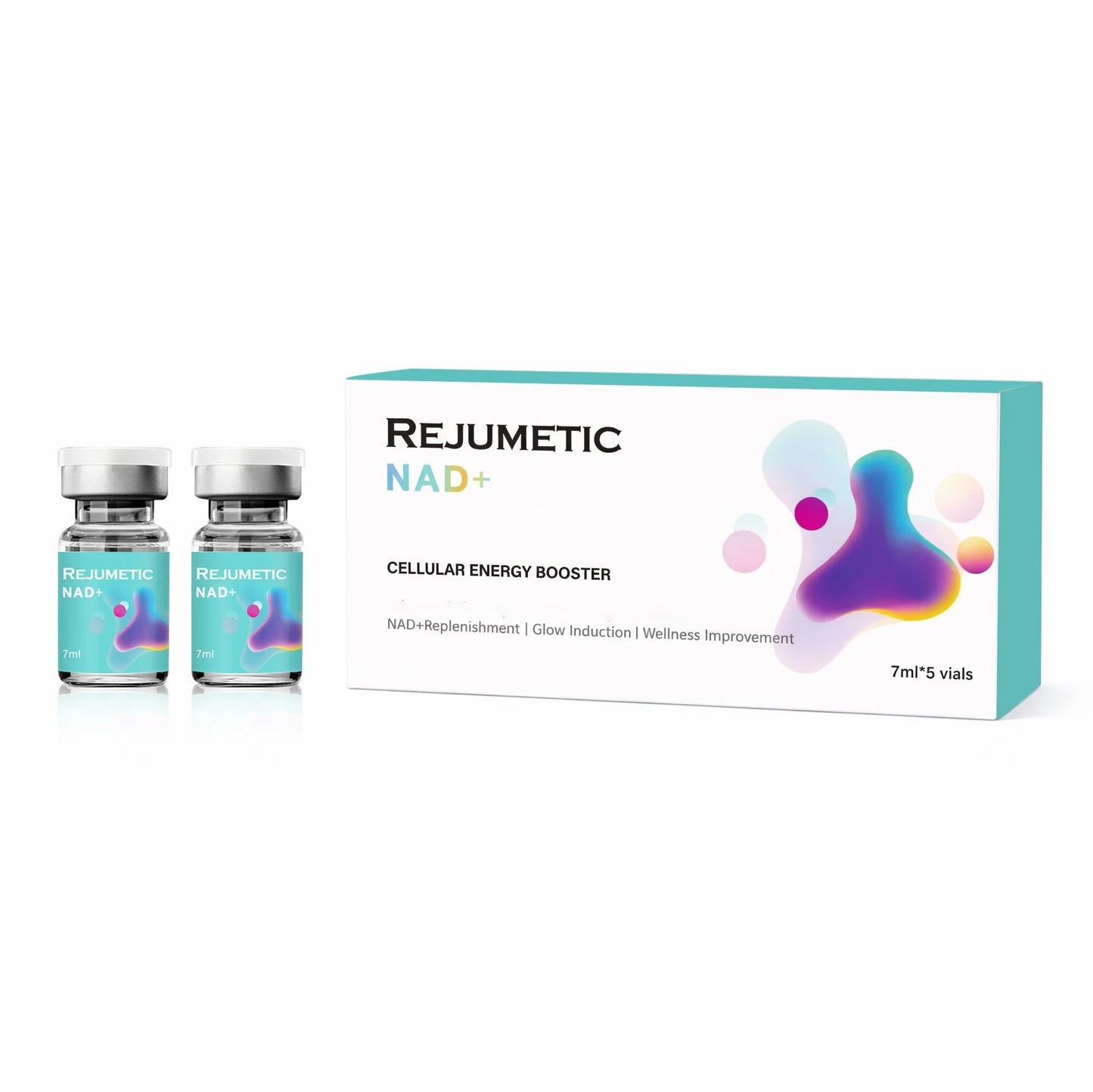 Rejumetic NAD+ Skin Booster 2026 New Moisturezing Hydrating Liquid Solution Home Care Salon Beauty Product 7mlx5vial