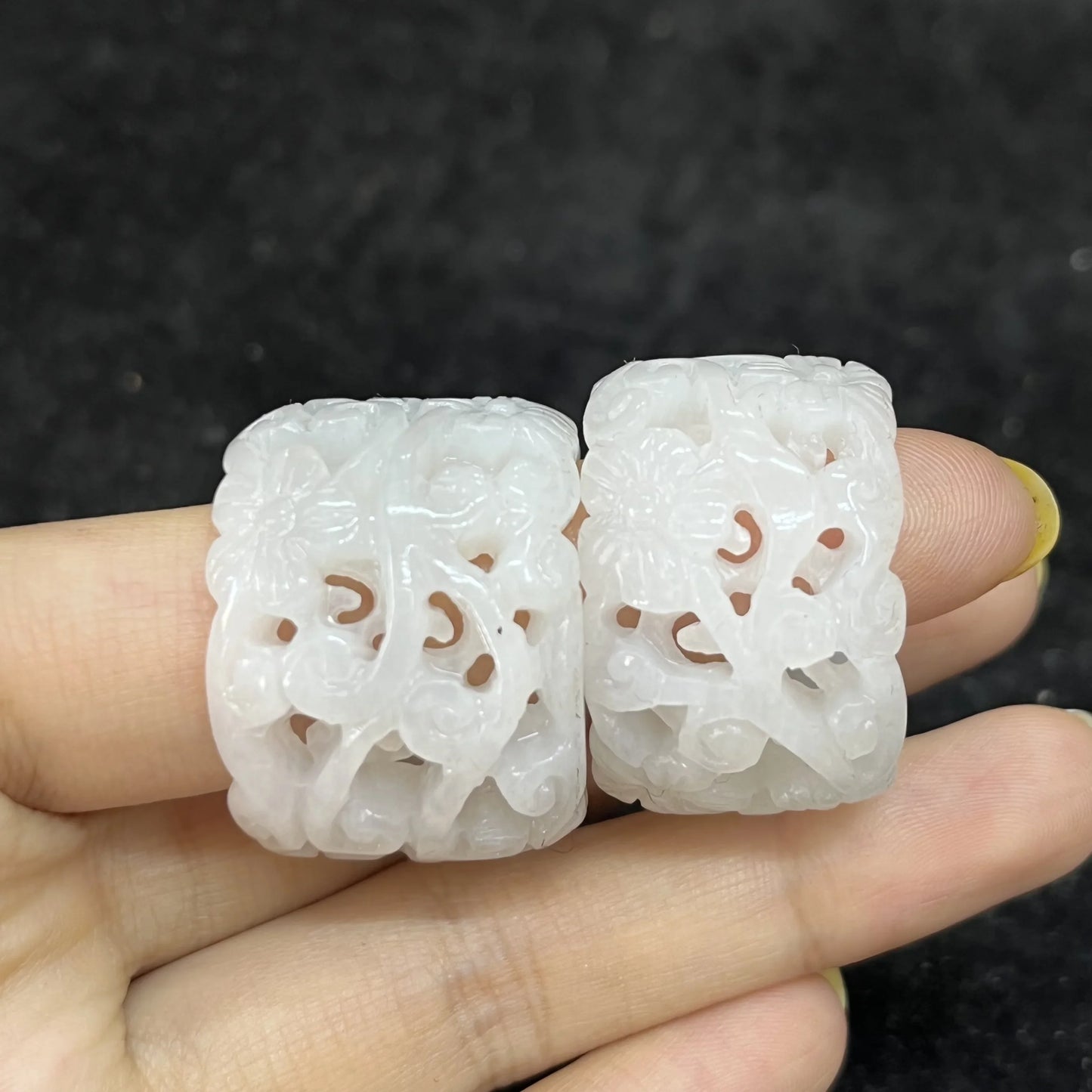 1pcs/lot Jewellery joyas homme gemstones rings antique jade wrenches classical carvings auspicious totems Collectible gifts