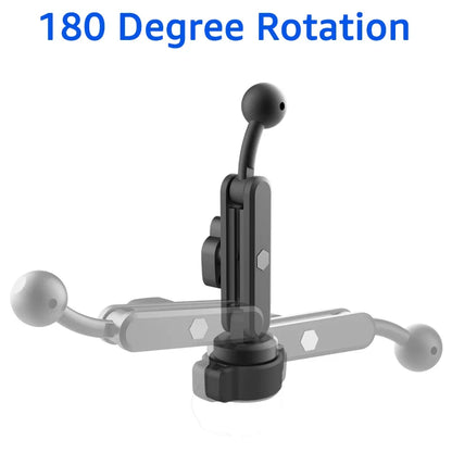 17mm Ball Head Connecting Extension Rod Car Phone Holder Joint Extension Phone GPS Stand 360° Rotatable Phone Mount Accessories