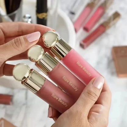 Rare Beauty Glossy Smooth and Transparent Lipsticks That Complement Various Makeup Looks Liquid Blushes Touch of Makeup Flair