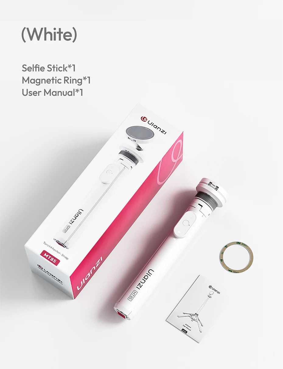 Ulanzi MT-85 Automatic Phone Tripod Magsafe Selfie Stick for iPhone 17 16 15 Pop Open Tripod Floor Stand for Outdoor Travel Vlog