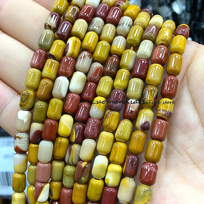 6x9MM Cylinder AA Smoky Quartz Natural Stone Loose Spacer Beads for Jewelry Making DIY Earrings Bracelets Charms Accessories