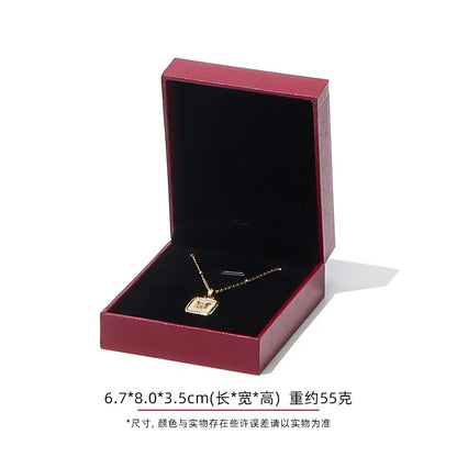 Jewelry Gift Boxes Velvet Lined for Ring Necklace Bracelet Luxury Packaging Wholesale Bulk 4 Colors Padded Boutique Box