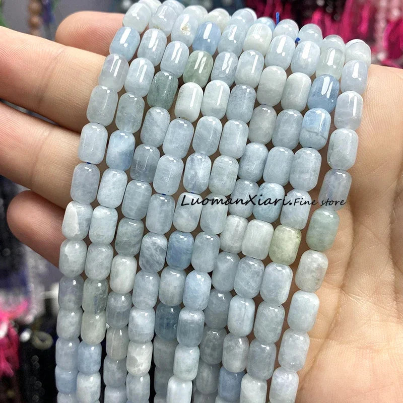 6x9MM Cylinder AA Smoky Quartz Natural Stone Loose Spacer Beads for Jewelry Making DIY Earrings Bracelets Charms Accessories