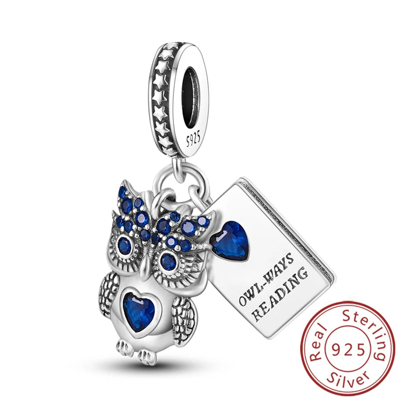 Hot 925 Sterling Silver Charm Beads Butterfly Dragonfly Firefly Charms Fit Original Bracelets DIY Jewelry For Women Gift