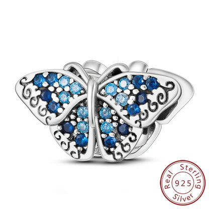 Hot 925 Sterling Silver Charm Beads Butterfly Dragonfly Firefly Charms Fit Original Bracelets DIY Jewelry For Women Gift