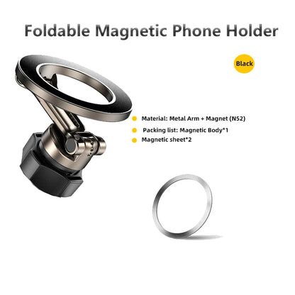 Extension Rod Car Mount Accessories Universal Foldable Magnetic Car Phone Holder Parts for 17mm Ball Head Base Magnet Holder