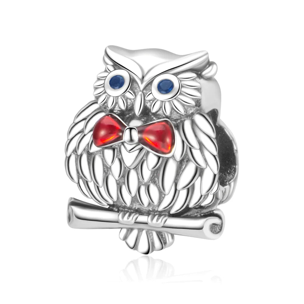 2025 New Silver Plated Elephant, Wombat, Kitten, Bear Dangle Charm Fit Pan Bracelet Bead DIY Women Cute Pet Serise Jewelry Gift