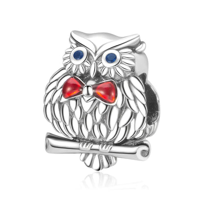 2025 New Silver Plated Elephant, Wombat, Kitten, Bear Dangle Charm Fit Pan Bracelet Bead DIY Women Cute Pet Serise Jewelry Gift
