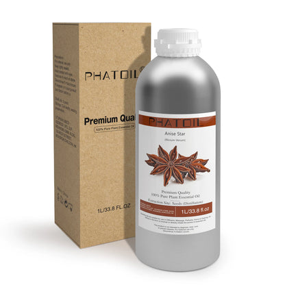 PHATOIL 1000ml Pure Essential Oil For Skin Care Spearmint Bergamot Lavender Eucalyptus Lemongrass Aromatherapy Essential Oils