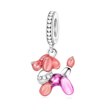2025 New Silver Plated Elephant, Wombat, Kitten, Bear Dangle Charm Fit Pan Bracelet Bead DIY Women Cute Pet Serise Jewelry Gift
