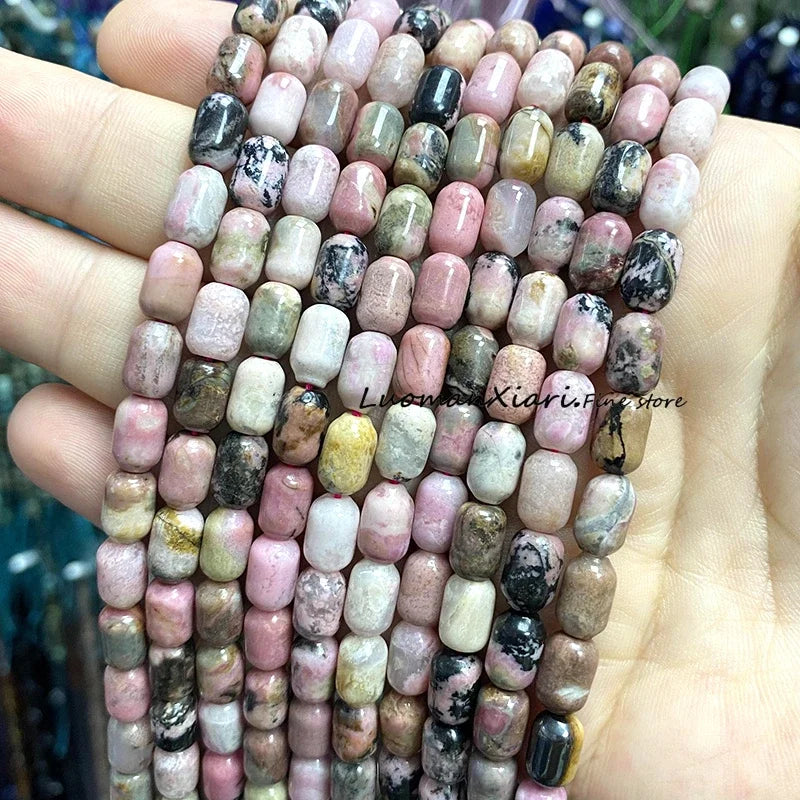 6x9MM Cylinder AA Smoky Quartz Natural Stone Loose Spacer Beads for Jewelry Making DIY Earrings Bracelets Charms Accessories