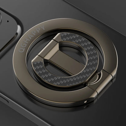 For Double-Sided Magnetic Phone Ring Holder for MagSafe Kickstand Magnet Grip for iPhone 16 15 14 For Huawei Xiaomi Stand Holder