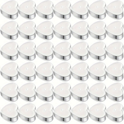 10/20/50Pcs Love Heart Soft Silicone Earring Backs Stoppers Copper Ring Ear Plugs For Jewelry Making DIY Earring Accessories