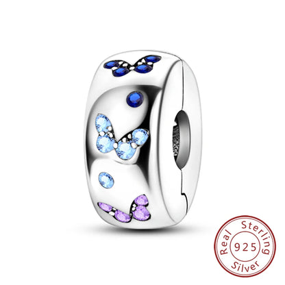 Hot 925 Sterling Silver Charm Beads Butterfly Dragonfly Firefly Charms Fit Original Bracelets DIY Jewelry For Women Gift