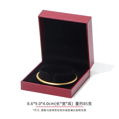 Jewelry Gift Boxes Velvet Lined for Ring Necklace Bracelet Luxury Packaging Wholesale Bulk 4 Colors Padded Boutique Box